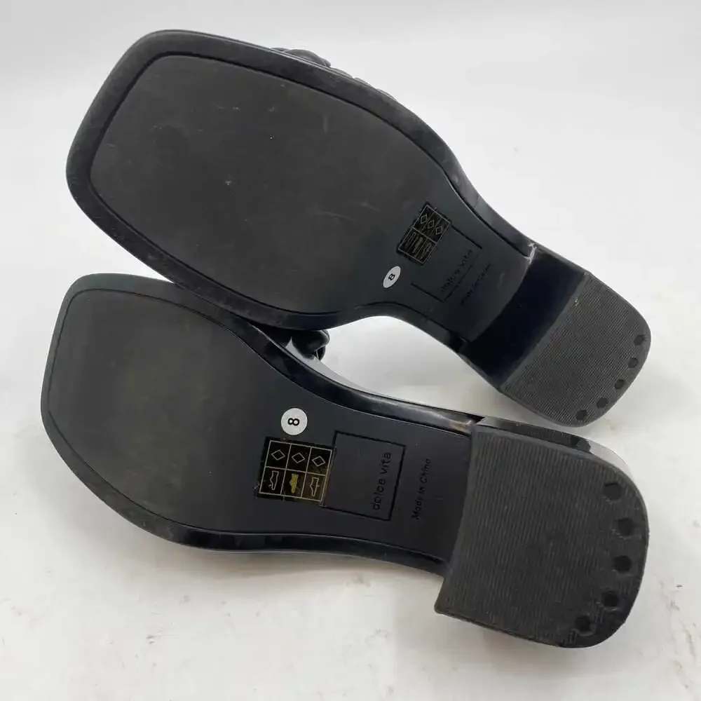 Dolce Vita Black Woven Slip-On Platform Sandals | Women’s US8 - Picture 8 of 13